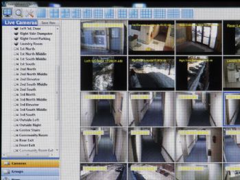 Exacq software lets security staff see multiple live views of a property from PCs and smartphones.