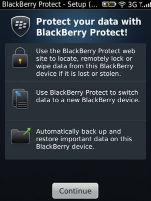 BlackBerry Protect app