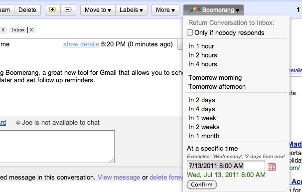 boomerang for gmail javascript enabled