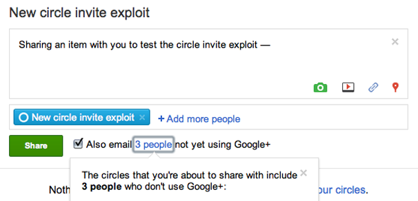 Get On Google+ With This Invite Exploit