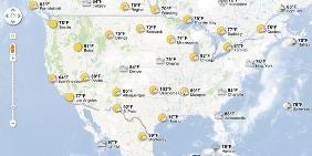 Google Provides Weather Forecast on Maps | PCWorld