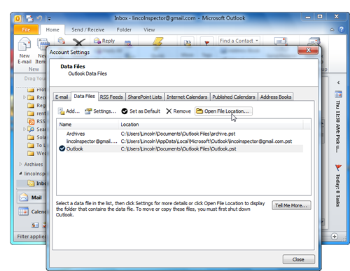 how to open pst file in outlook 2007