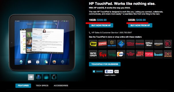 hp tablet price