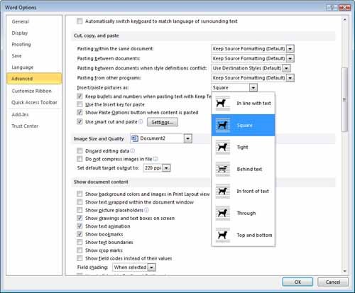 microsoft office 2010 charts