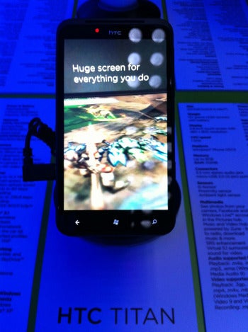 HTC Titan smartphone with Windows Phone 7 Mango OS