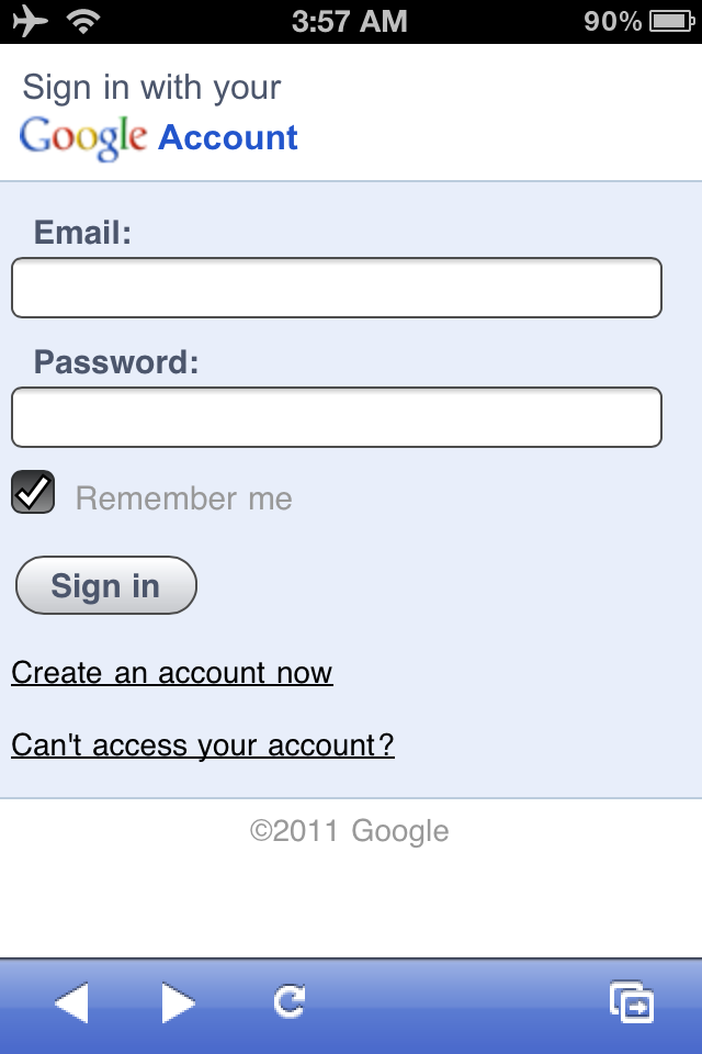 google voice login error