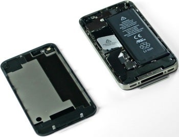 Apple iPhone 4S with top removed