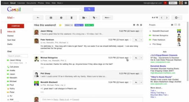 Gmail nouveau look