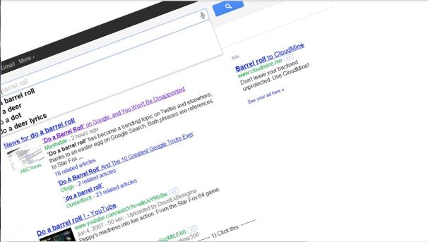 Do a Barrel Roll 10 Times: Google's Most Popular Easter Egg