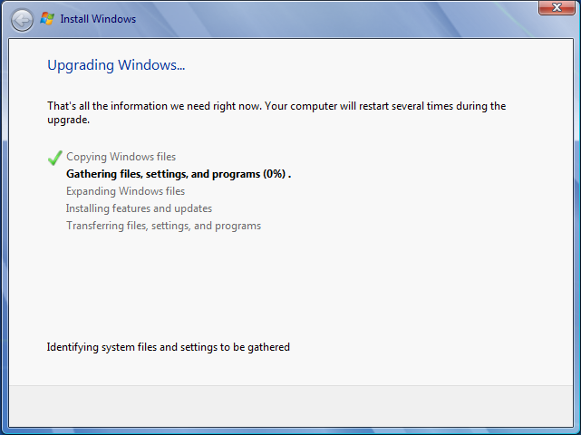 Copying Windows Files 0%25