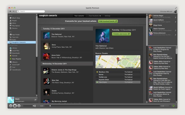 spotify music web player