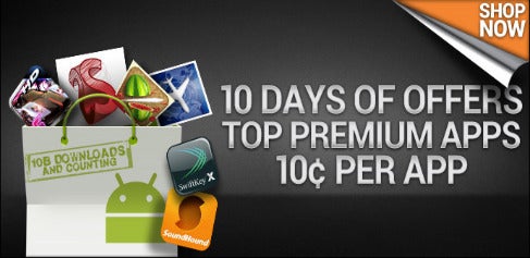 Android Market Celebrates 10 Billion Downloads With 10-Cent App Sale