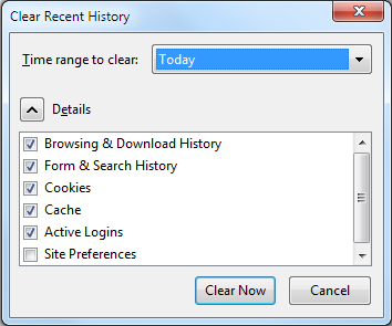 firefox for mac clear history