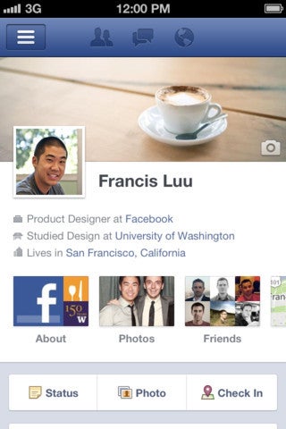 facebook profile timeline layout