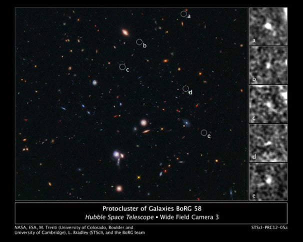 hubble telescope discovers galaxies