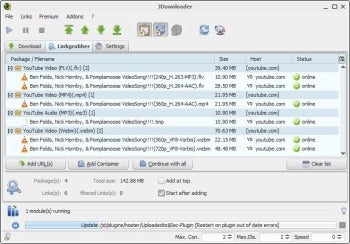 JDownloader 2.0.1.48011 download the last version for android