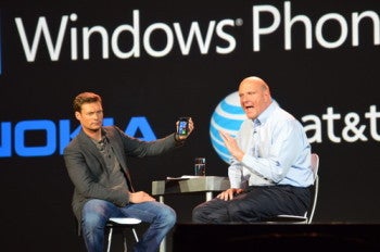 Ryan Seacrest with Nokia's new Windows Phone