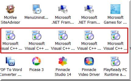 visual c++ redistributable for visual studio 2012 update 4