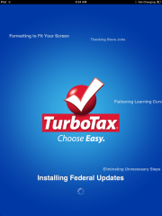 TurboTax splash screen; click for full-aize image.