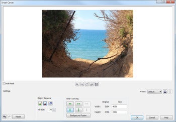 CorelDRAW Graphics Suite X6 screenshot (SmartCarver)