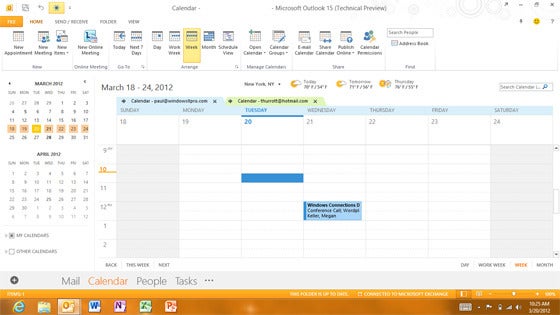 Outlook 15 Gets Ready for Touch Tablets