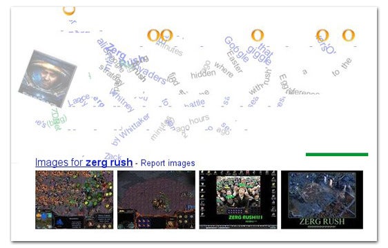 Google S Zerg Rush Easter Egg Celebrates Starcraft Game Pcworld