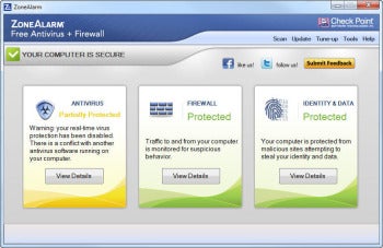 ZoneAlarm Free Antivirus + Firewall installation screenshot