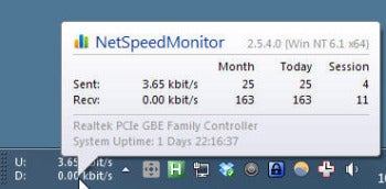 Check Internet Connection Speeds With NetSpeedMonitor | PCWorld