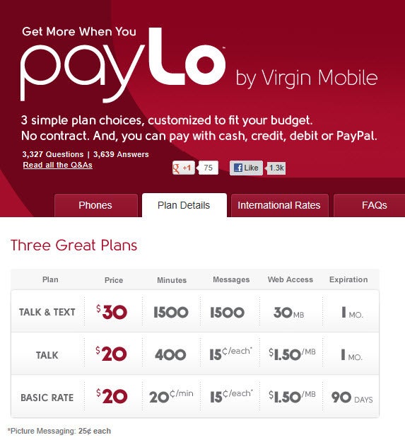 mobile prepaid service Virgin