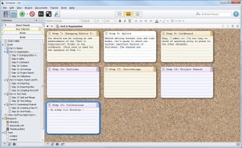 Scrivener corkboard screenshot