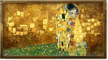 The Kiss, Cropped Vertical Art Print by Gustav Klimt | iCanvas