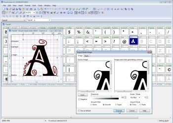 FontCreator is the most popular font editor for Windows