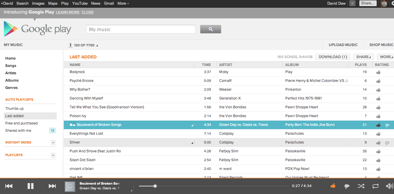 google play music web play