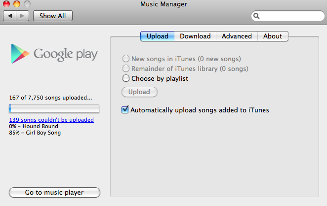 google play music desktop player desktop settings