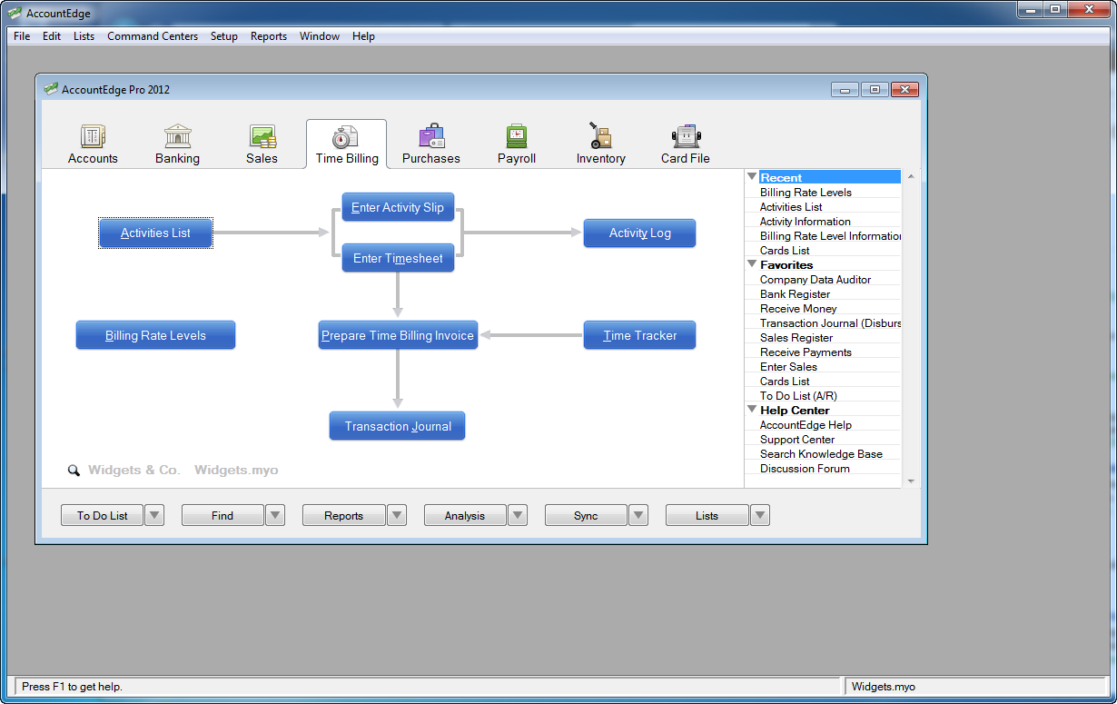 Acclivity AccountEdge Pro 2012 for Windows A Friendly Accounting