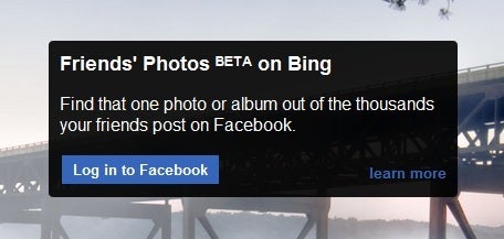 Facebook Login Bing