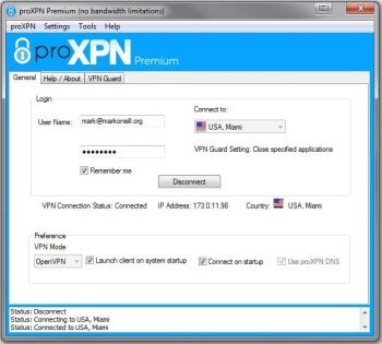 ProXPN screenshot