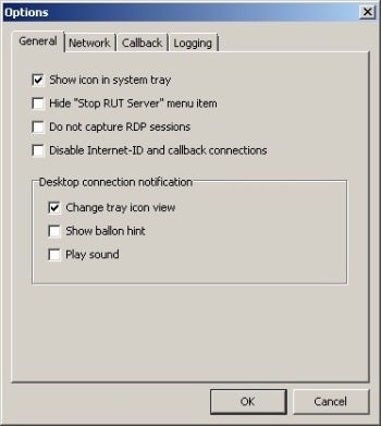Remote Utilities Free Edition configuration screenshot