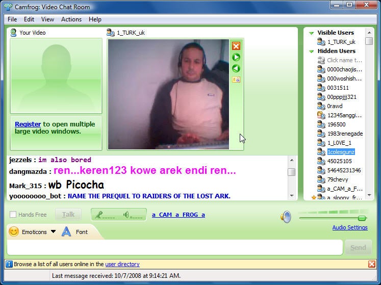 Camfrog Video Chat.