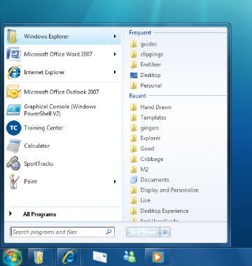 Windows 7 Jump List