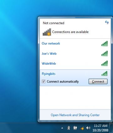 Windows 7 Network Connect