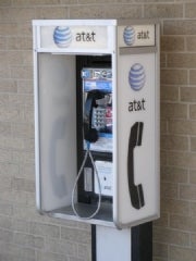 A basic AT&T pay phone