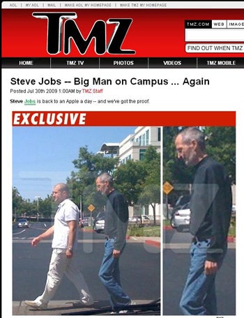 steve jobs last photo tmz