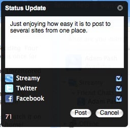 Streamy Status Update
