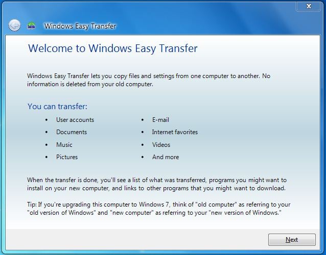 google how to transfer programs to new computer windows 10