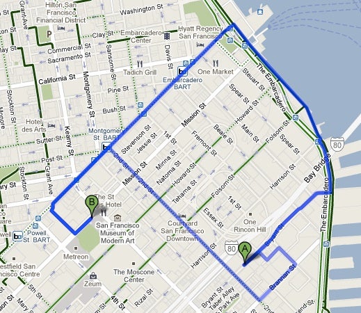 Bike routes on clearance google maps