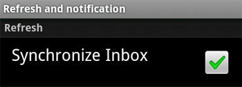 Google Voice Android: Synchronize Inbox