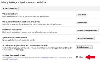 Facebook Privacy Settings