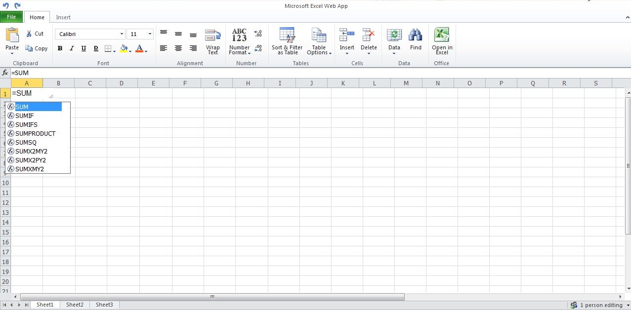 microsoft office excel 2013