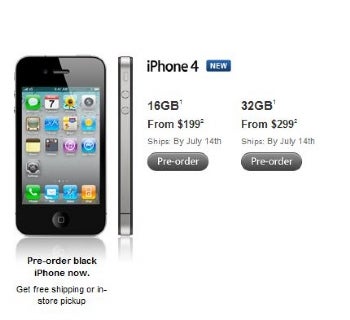 iphone 4 pre order